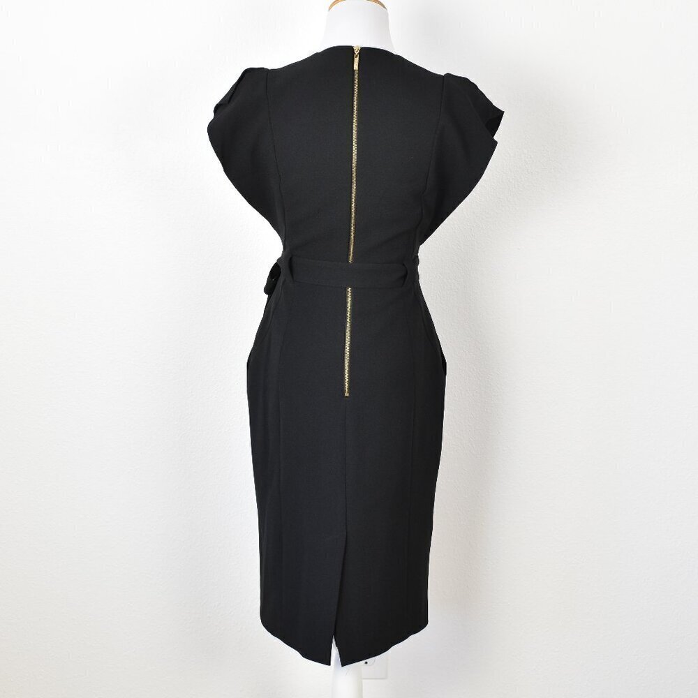 Eliza J Flutter Sleeve Sheath Midi Dress - 2 - Picture 6 of 9